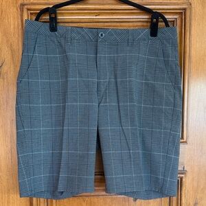 Travis Mathew Gray Plaid Men's Shorts